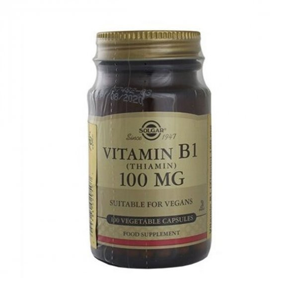 Solgar Vitamin B1 (Thiamin) 100 Mg 100 Kapsül ürün görseli 1