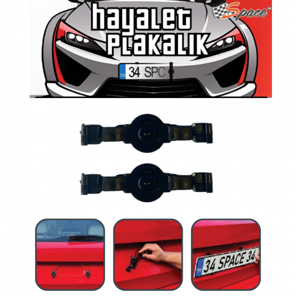 Hayalet plakalık siyah polikarbon / DAPLY11 ürün görseli 1