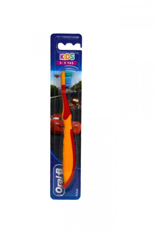 Oral-B Kids Çocuk Diş Fırçası 3-5 Yaş Ekstra Soft (Cars) ürün görseli 1