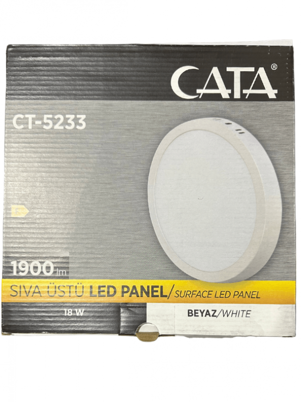 Cata CT-5233 18W 6400K (Beyaz Işık) Sıva Üstü Led Panel (8 Adet) ürün görseli 1