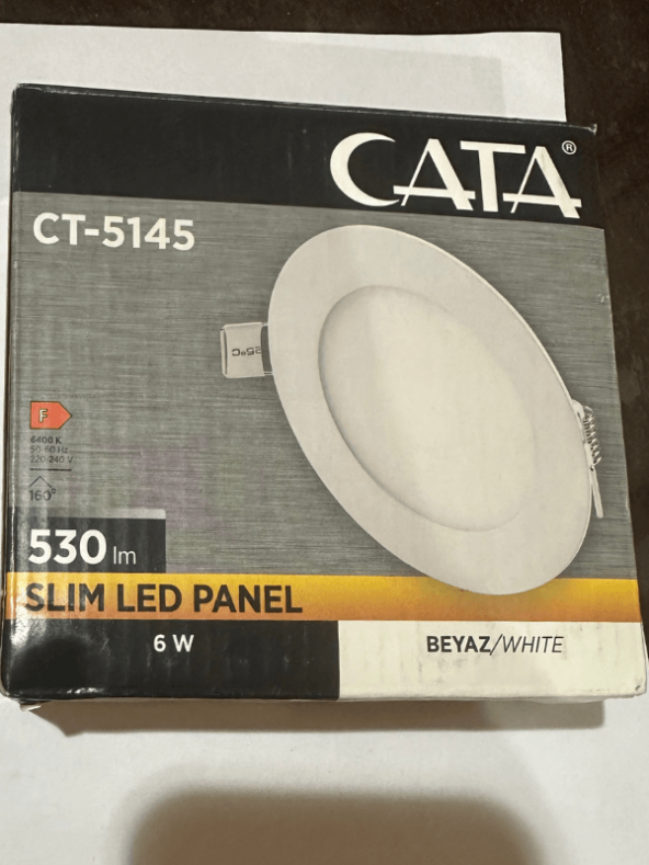 Cata CT-5145 6W 6400K (Beyaz Işık) Sıva Altı Led Panel ürün görseli 1