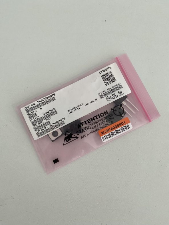 Onsemi MUR3020WTG 200V 30A Redresör 5 Adet - Resim 5