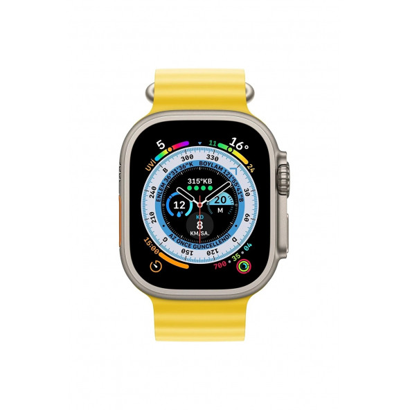 DESİNGSHOP Watch 8 Ultra Adventure Sesli Asistan Nfc Bt Arama Özellikli 46 Mm Ios Android Uyumlu Akıllı Saat ürün görseli 1
