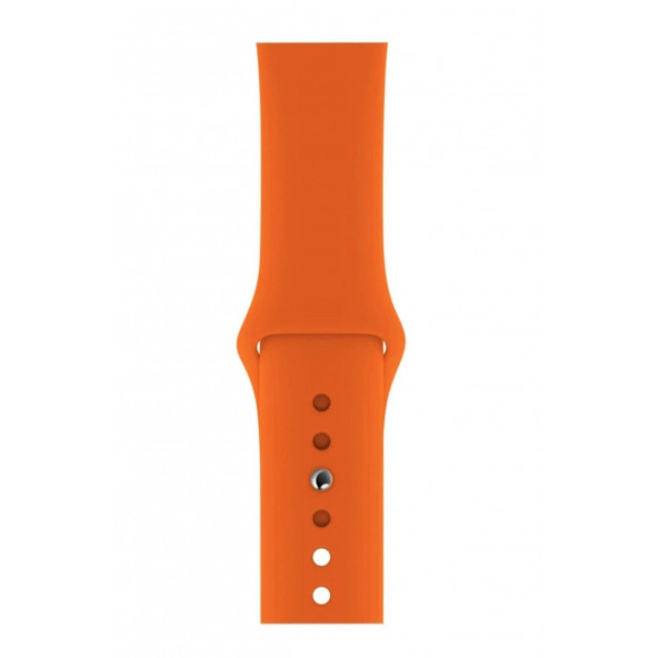 DESİNGSHOP Watch 2 3 4 5 6 7 Se 38 40 41mm A+ Kaliteli Silikon Kordon Koyu Turuncu ürün görseli 1