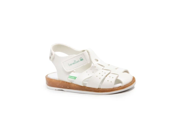 United Colors of Benetton Bnt 24Y 1204 B Beyaz Çocuk Erkek Çocuk Ayakkabı Erkek Çocuk Sandalet ürün görseli 1