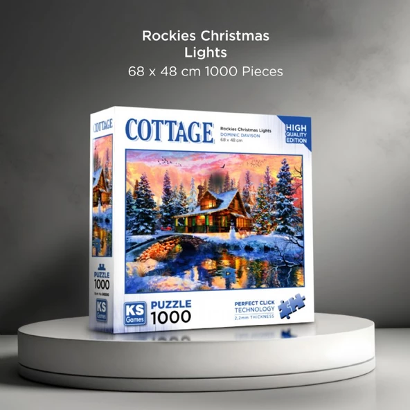 KS Games 1000 Parça Noel Işıkları Puzzle - Resim 2