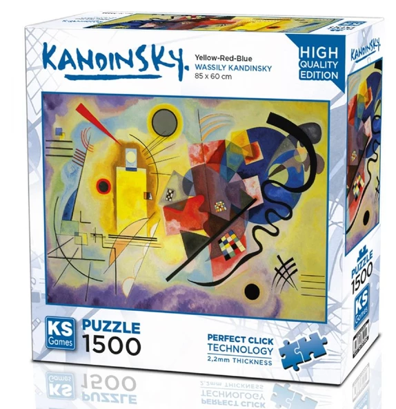 KS Games 1500 Parça  Sarı Kırmızı Mavi Puzzle ürün görseli 1