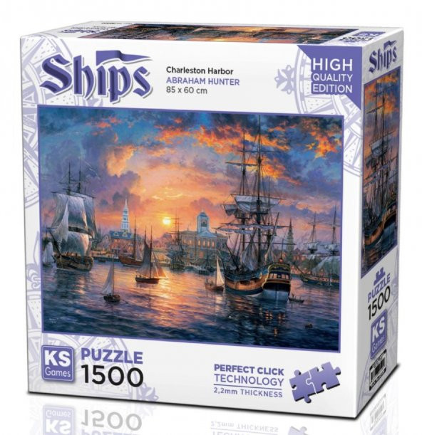 KS Games 1500 Parça Charleston Limanı Puzzle ürün görseli 1