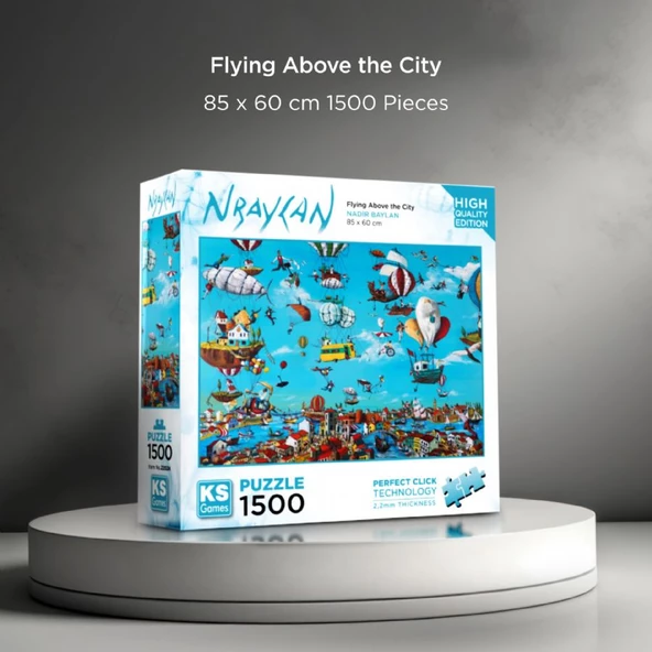 KS Games 1500 Parça Şehrin Üzerinde Uçmak Puzzle - Resim 2