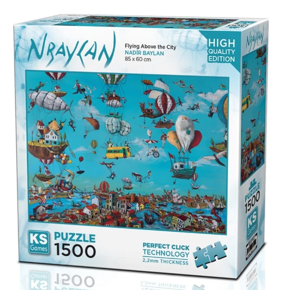 KS Games 1500 Parça Şehrin Üzerinde Uçmak Puzzle ürün görseli 1