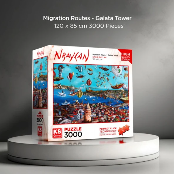 KS Games 3000 Parça Galata Kulesi Puzzle - Resim 2