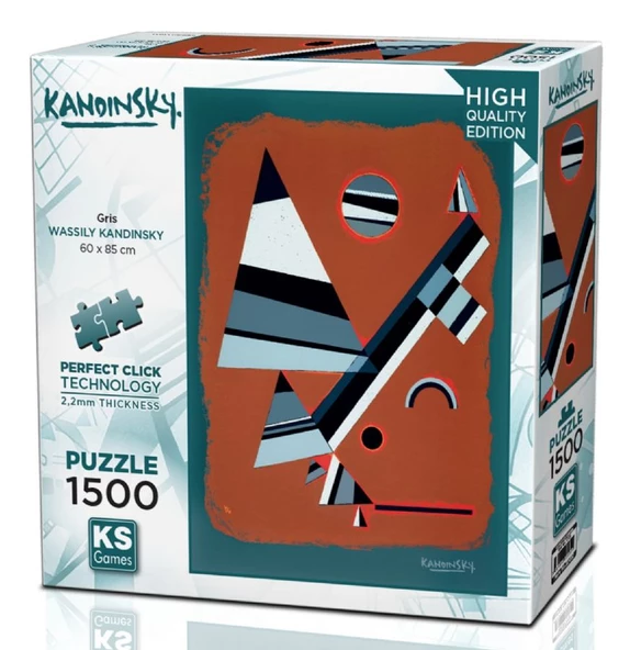 KS Games 1500 Parça Gris Puzzle ürün görseli 1