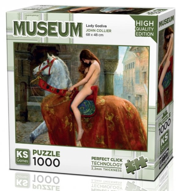 KS Games 1000 Parça Leydi Godiva Puzzle ürün görseli 1