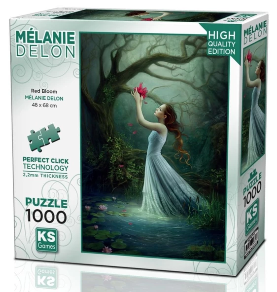 KS Games 1000 Parça Kırmızı Çiçek Puzzle ürün görseli 1