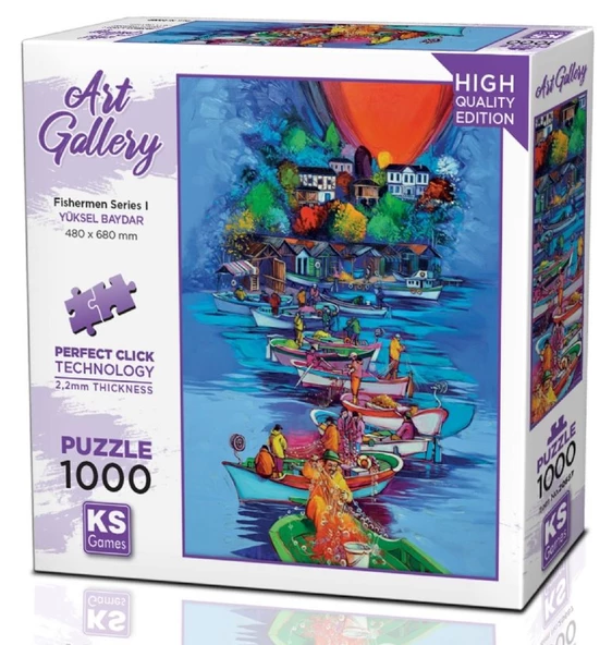 KS Games 1000 Parça Balıkçılar Serisi I Puzzle ürün görseli 1