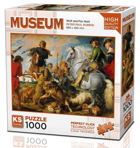 KS Games 1000 Parça Kurt ve Tilki Avı Puzzle ürün görseli 1