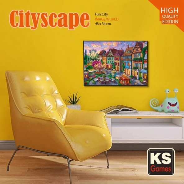 KS Games 500 Parça Eğlence Şehri Puzzle - Resim 4