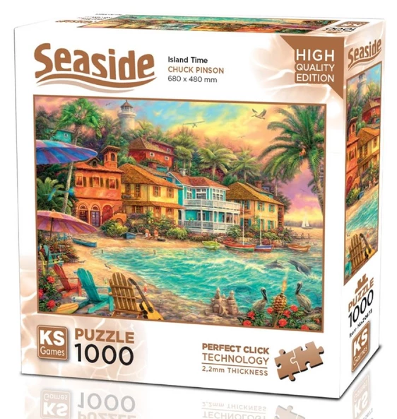KS Games 1000 Parça Ada Tatili Puzzle ürün görseli 1