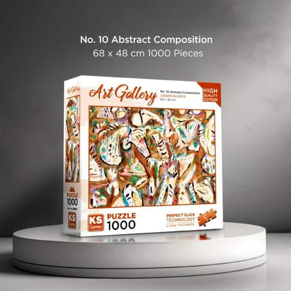 KS Games 1000 Parça No.10 Abstract Composition Puzzle - Resim 2