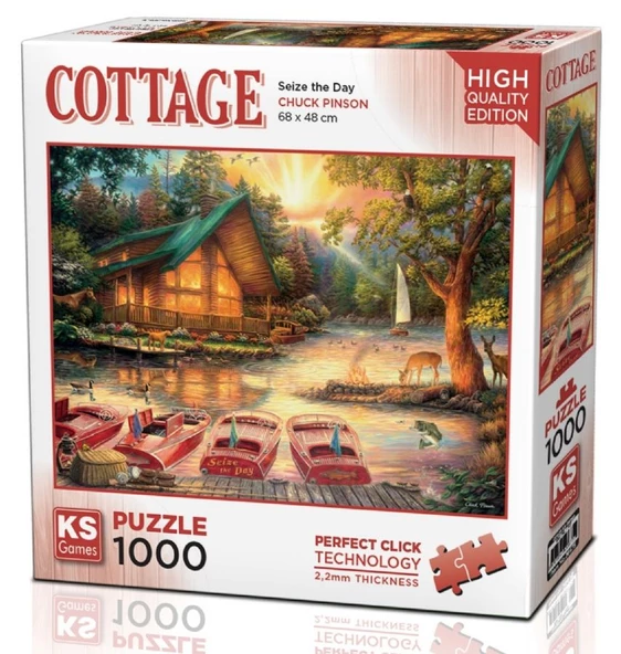 KS Games 1000 Parça Göl Evinde Bir Gün Puzzle ürün görseli 1