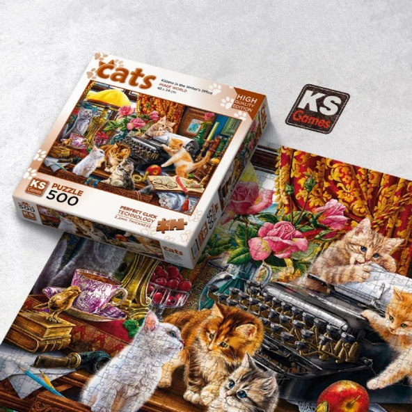 KS Games 500 Parça Yavru Kediler Puzzle - Resim 4