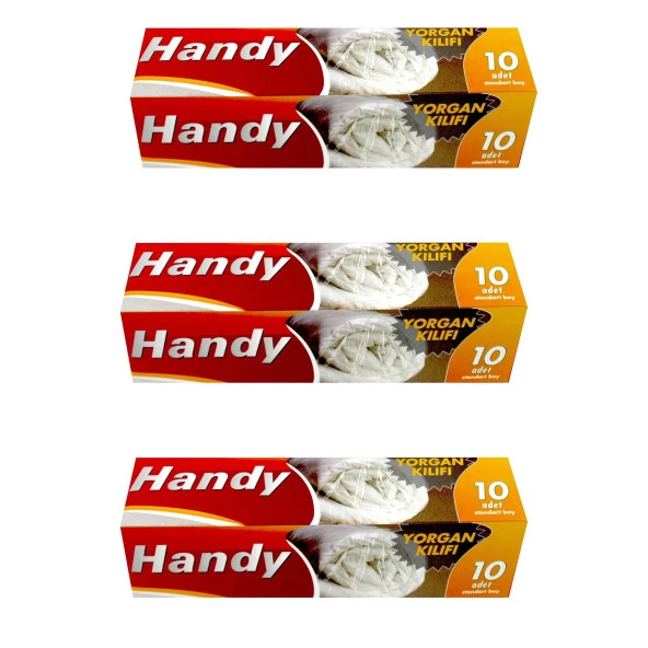 Handy Vakumsuz Şeffaf Yorgan Yastık Battaniye Nevresim Kılıfı Poşeti Torbası - 10 Adetlik 3 Kutu ürün görseli 1