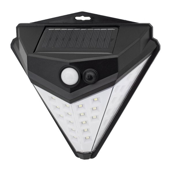 Powermaster T-1622 Güneş Enerjili Hareket Sensörlü Solar Duvar Lambası 180° ürün görseli 1