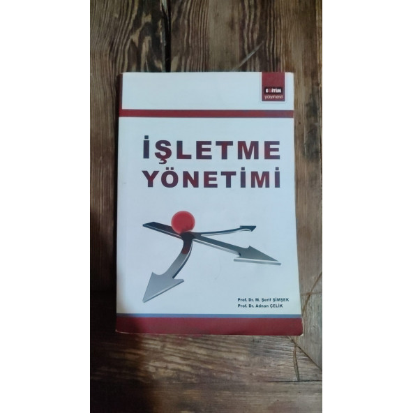 İŞLETME YÖNETİMİ ..  ŞERİF ŞİMŞEK & ADNAN ÇELİK ürün görseli 1