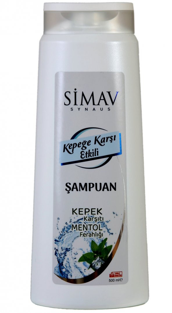 Simav Synaus Termal Sulu Kepeğe Karşı Etkili Mentollü Şampuan -500 ml ürün görseli 1