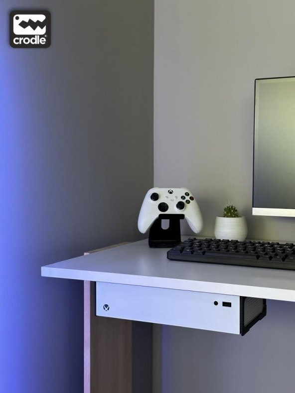 Xbox Series S Için Duvar ve Masa Altı Montaj Standı Yerden Tasarruf Sağlar Rahat Hava Akışı ürün görseli 1