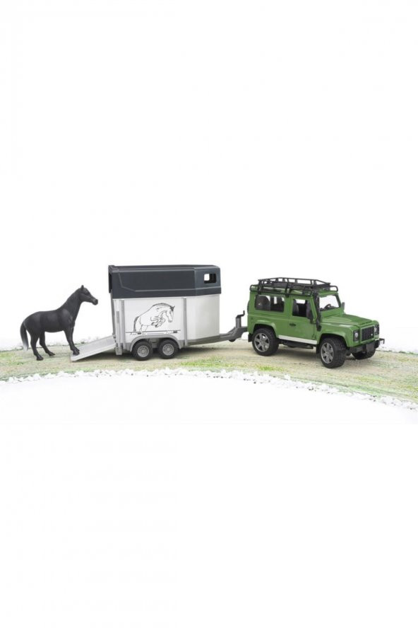 BRUDER LAND ROVER ARAZİ ARACI VE AT NAKİL 02592 ürün görseli 1