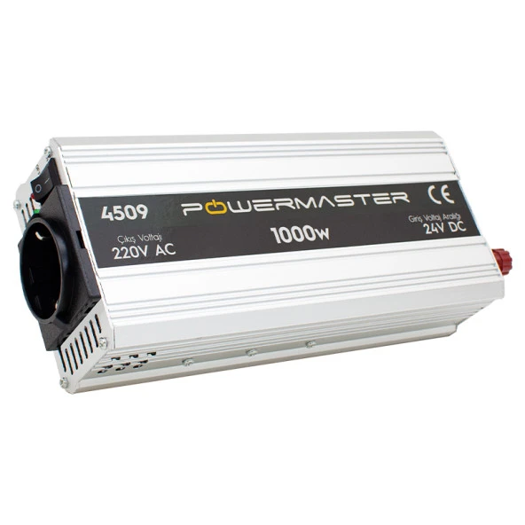 Powermaster PM-4509 24 Volt - 1000 Watt Modifiye Sinüs İnvertör ürün görseli 1