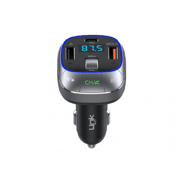 LinkTech GF17 48W PD + QC3.0 LED Ekranlı FM Transmitter - Resim 2