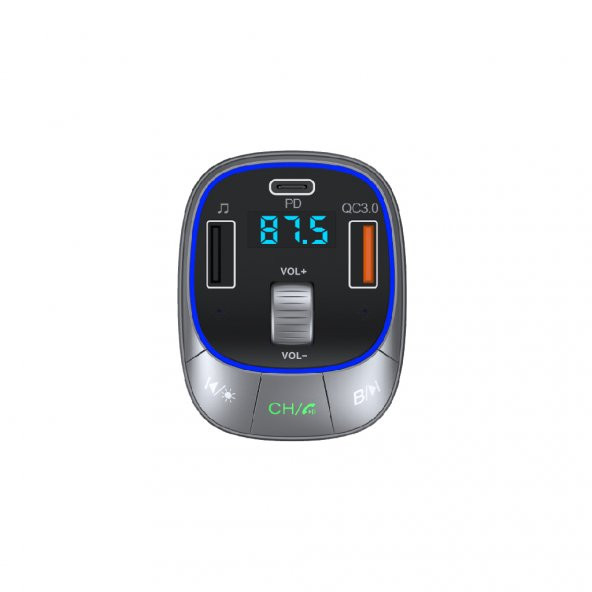 LinkTech GF17 48W PD + QC3.0 LED Ekranlı FM Transmitter - Resim 3