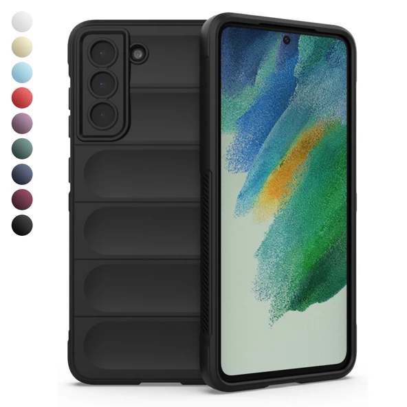 Samsung Galaxy S22 Plus Kılıf Optimum Lens Çerçeveli Silikon Kapak ürün görseli 1