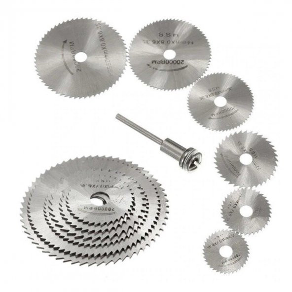Zhltools 6 Parça Mini Matkap Ucu Ahşap Kesme Yuvarlak Çelik Bıçak Testere Diski ürün görseli 1
