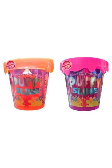 BamBamToys Puffy Slime Yeni Trend Slime -2 Adet Pofuduk Slime Neon Renkli 120 Gr Slaym ürün görseli 1