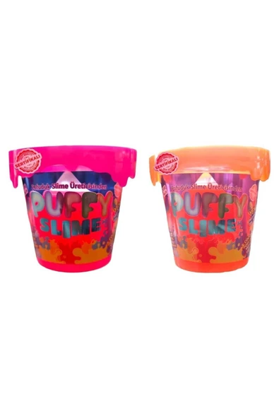BamBamToys Puffy Slime Yeni Trend Slime -2 Adet Pofuduk Slime Neon Renkli 120 Gr Slaym ürün görseli 1