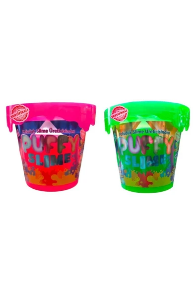 BamBamToys Puffy Slime Yeni Trend Slime -2 Adet Pofuduk Slime Neon Renkli 120 Gr Slaym ürün görseli 1