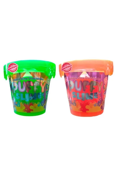 BamBamToys Puffy Slime Yeni Trend Slime -2 Adet Pofuduk Slime Neon Renkli 120 Gr Slaym ürün görseli 1