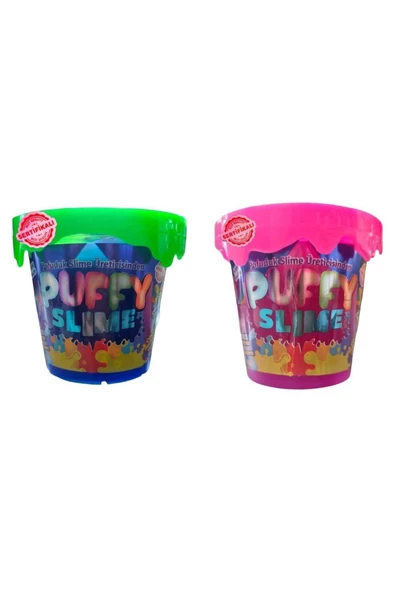 BamBamToys Puffy Slime Yeni Trend Slime -2 Adet Pofuduk Slime Neon Renkli 120 Gr Slaym ürün görseli 1