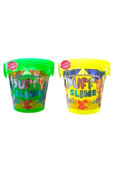 BamBamToys Puffy Slime Yeni Trend Slime -2 Adet Pofuduk Slime Neon Renkli 120 Gr Slaym ürün görseli 1