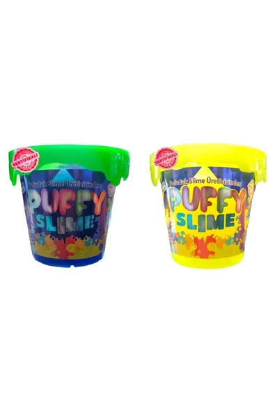 BamBamToys Puffy Slime Yeni Trend Slime -2 Adet Pofuduk Slime Neon Renkli 120 Gr Slaym ürün görseli 1