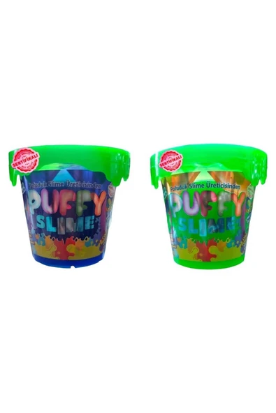 BamBamToys Puffy Slime Yeni Trend Slime -2 Adet Pofuduk Slime Neon Renkli 120 Gr Slaym ürün görseli 1