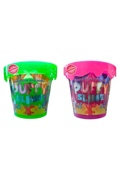 BamBamToys Puffy Slime Yeni Trend Slime -2 Adet Pofuduk Slime Neon Renkli 120 Gr Slaym ürün görseli 1