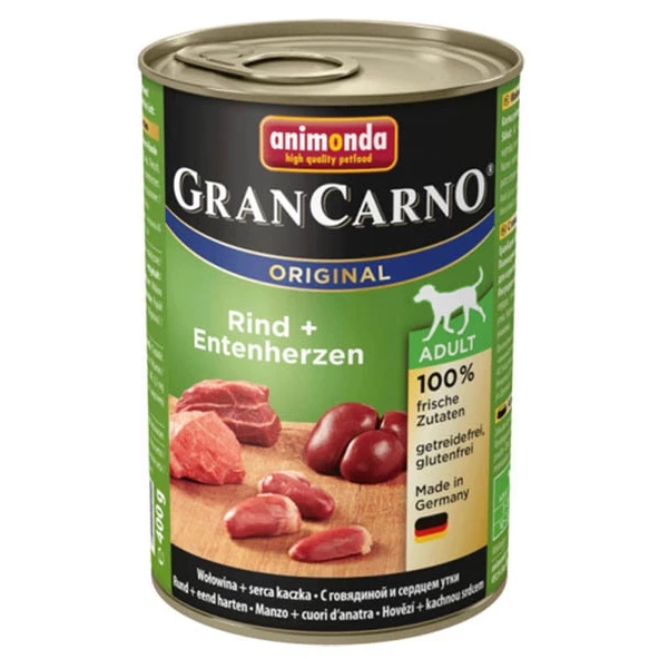Animonda GranCarno 400 g Sığır ve Ördek Etli Köpek Konserve Maması Skt :08/2027 ürün görseli 1