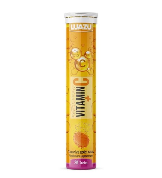 Luazu Vitamin C + CoEnzyme Q10 + Vit D3  20 Tablet ürün görseli 1