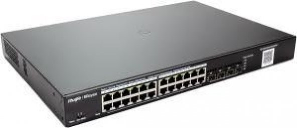 Ruijie Reyee RG-NBS3100-24GT4SFP-P 24 Port 10/100/1000 Mbps Gigabit Metal Switch ürün görseli 1