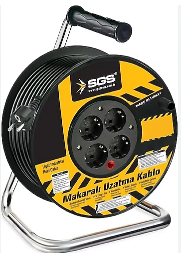 SGS 2130 3X1,5 20 MT Profosyonel Makaralı Uzatma Kablosu ürün görseli 1