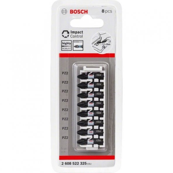 IMPACTC VİDALAMA UCU PZ2*25MM 8"Lİ   (325) - Resim 2